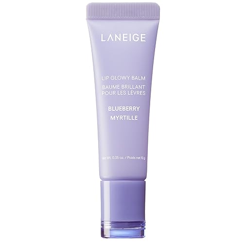 LANEIGE Lip Glowy Balm: Hydrate, Glossy, Lightweight, Moisturize & Tint with Shea Butter - Blueberry