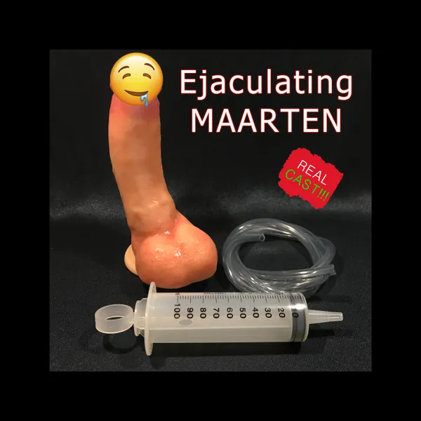 EJACULATING MAARTEN - Squirting Dildo - Realistic Dildo - Real Cast - Adult toys - MandrillosToys - Pure Platinum Silicone - Mature