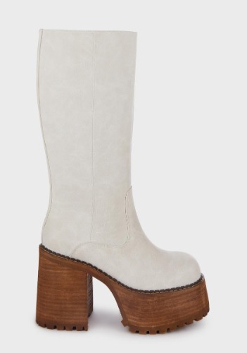 Vintage Soul Knee High Boots - Ivory | US 10