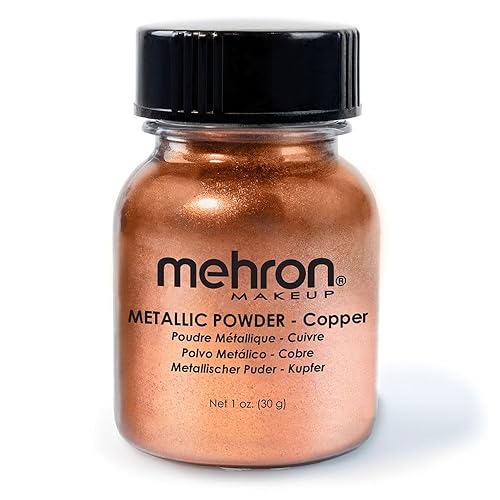 Mehron Metallic Powder Copper 1.0 oz - Copper - 1 Ounce (Pack of 1)