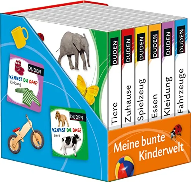 Duden 12+: Kennst du das? Meine bunte Kinderwelt (Würfel): 6 Mini-Bücher