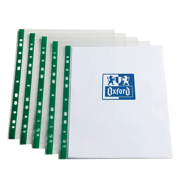 Oxford, Premium Punched Pockets A4, 100 Poly Pockets