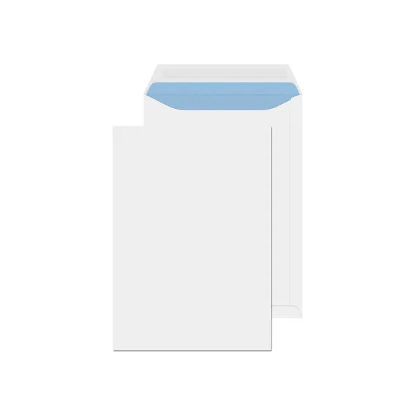 Evour - A4 / C4 White Self-Seal Pocket Envelopes 229 x 324 mm 100 GSM No-Windows Pack of 25