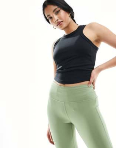 Nike One Dri-Fit tight crop tank in black