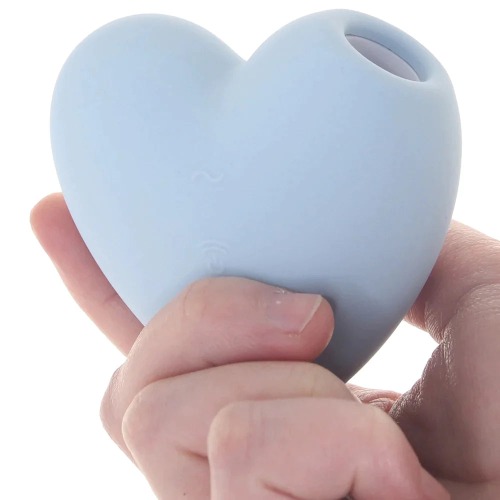 Satisfyer Cutie Heart Suction & Vibrator | Baby Blue