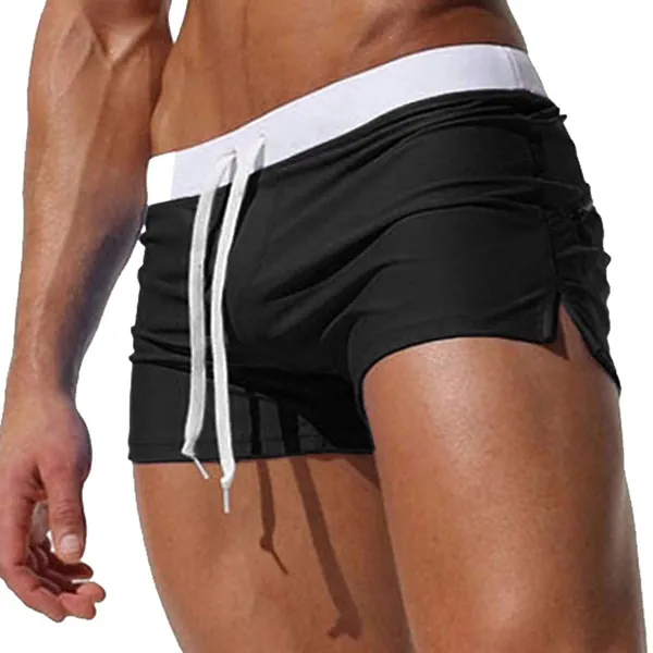 Nice Clothes Mens Swimsuits Fashion Quick Dry Solid Colour Flats Beach Swim Shorts Swimming Shorts Men Men's Swim Trunks