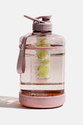 Ready Set Glow Gallon Timer Bottle with Fruit Infuser - Purple Terrazzo | Default Title