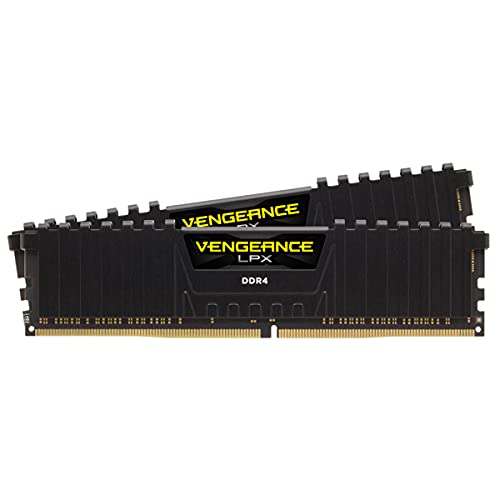 Corsair Vengeance LPX 16GB (2 X 8GB) DDR4 3600 MHz (PC4-28800) C18 1.35V Desktop Memory - Black (CMK16GX4M2D3600C18) - Black - 16GB Kit (2x8GB) - 3600MHz - Memory