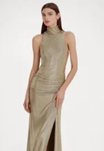 RETLEAH SLEEVELESS GOWN - Robe de cocktail - new tan/gold foil
