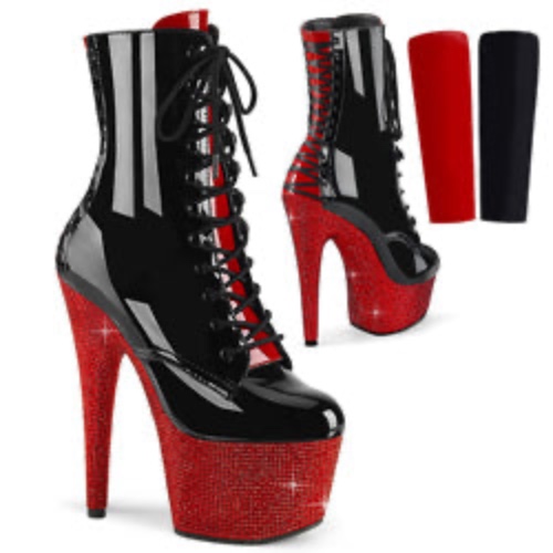 Bejeweled-1020FH-7 | Black/Red / 9