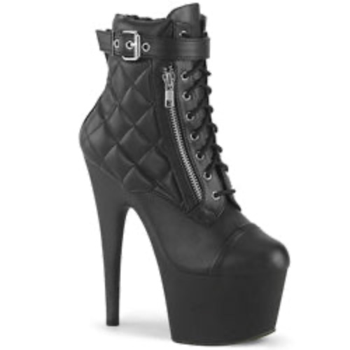 Adore-700-05 | Black Faux Leather/Black / 9