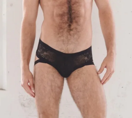 Bandage Briefs | Black Floral / M