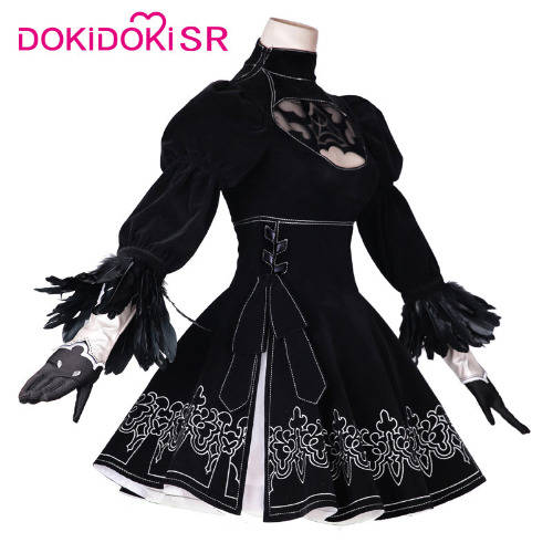 【Ready For Ship】DokiDoki-SR Cosplay Game NieR:Automata Cosplay 2B Cosplay YoRHa No. 2 Type B Cosplay Costume Women | S