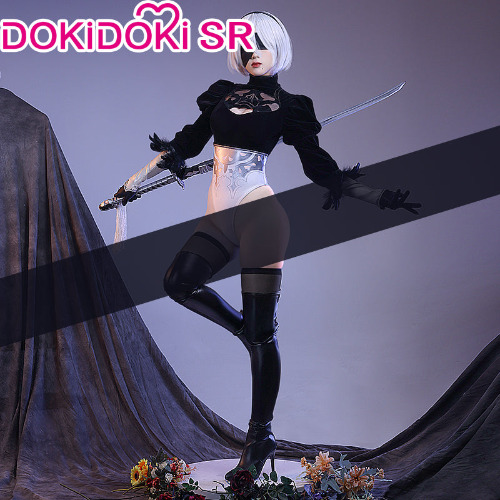 【 Ready For Ship】【Size S-XXL】DokiDoki-SR Cosplay Game NieR:Automata Cosplay 2B Cosplay YoRHa No. 2 Type B Cosplay Costume Women | S