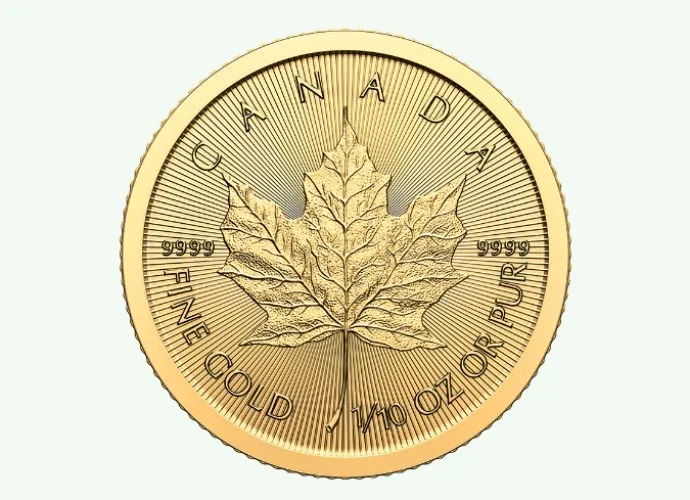 1/10 oz Gold Maple Leaf Coin (2024) 
