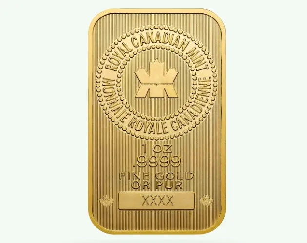 1 oz. Royal Canadian Mint Gold Bar