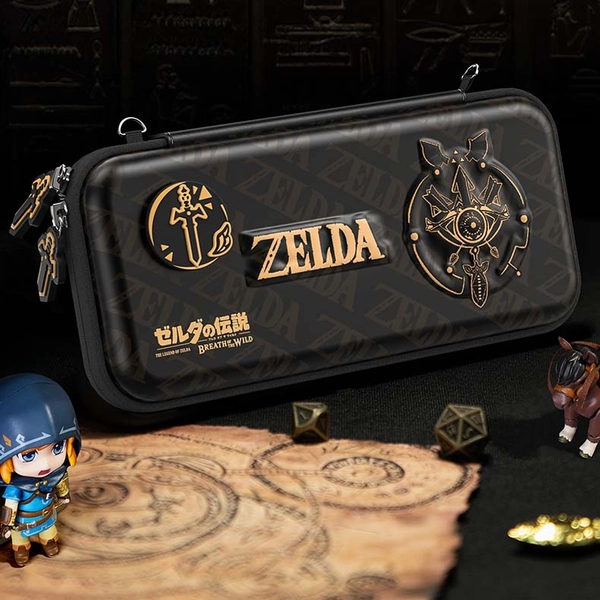 Zelda Sheikah Slate Switch OLED Case Black Cool Switch Travel Case - Switch OLED