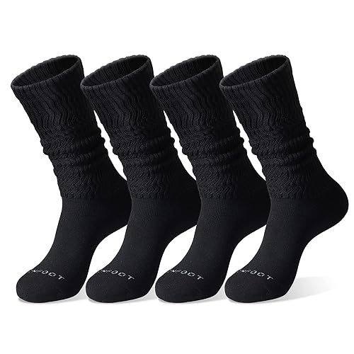 Women's 4 Pairs Soft Slouch Socks