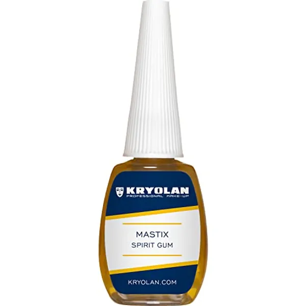Kryolan Adhésif Mastix Spirit Gum 12ml - Adhésif professionnel pour cheveux, barbes et perruques - idéal pour le théâtre, le cinéma, Halloween, LARP & les maquillage artistique