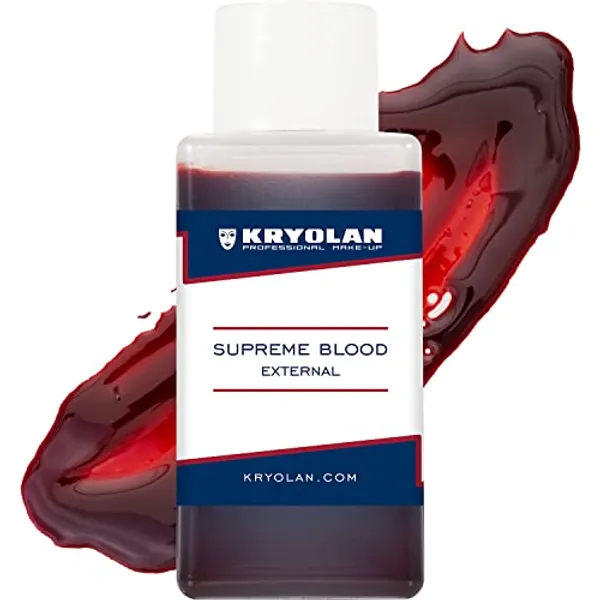 Kryolan Supreme Blood External Faux Sang 50 ML - idéal pour Le Maquillage des Enfants, Halloween, théâtre, Film, TV, LARP & Make-up Artists