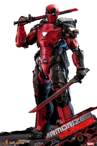 Deadpool - Comic Masterpiece Diecast - Marvel Comics - 1/6- Armorized Warrior Collection - Armorized Deadpool (Hot Toys) - Pre Owned
