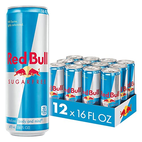 Red Bull Sugar Free Energy Drink, 16 Fl Oz, 12 Cans - Sugar-Free - 16 oz., 12pk