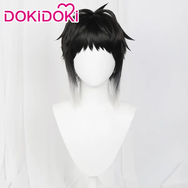 【Ready For Ship】DokiDoki Anime Cosplay Wig Short Black White Hair