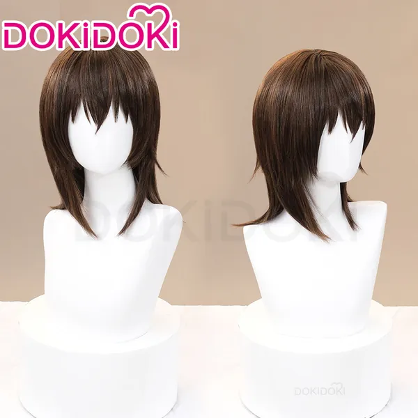 DokiDoki Anime Vampire Knight Cosplay Yuuki Cross Wig Short Straight Brown Hair