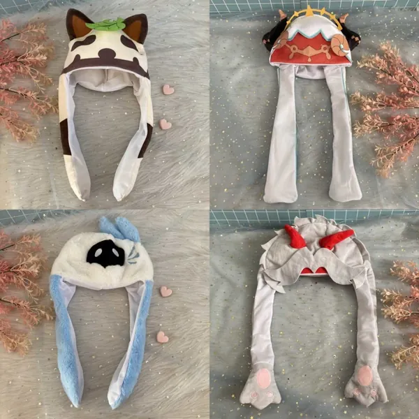 Genshin Hat Moving Ears Funny Plush Genshin Impact Cosplay Accessories