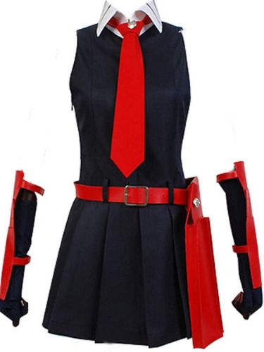 Poetic Walk Akame ga Kill! Night Raid Akame Cosplay Costume Halloween Dress Outfit Custom - Female-S Black