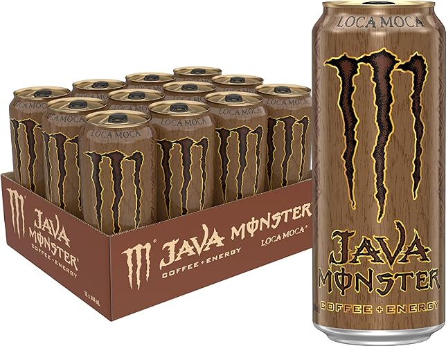 Monster Energy Java, Loca Moca, 444mL Cans, Pack of 12