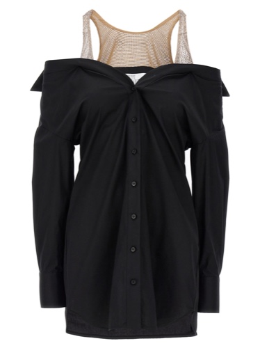 Crystal Insert Dress Dresses Black - 36IT