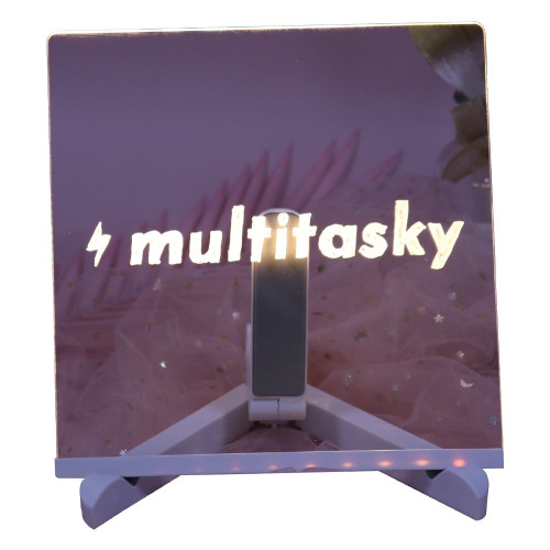 Glowing Acrylic Message Board Set (with 7 Colored Markers) - Medium (8x8in)