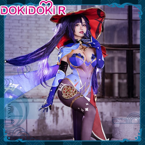 【In Stock】DokiDoki-R Game Genshin Impact Cosplay Mona Costume Women | M