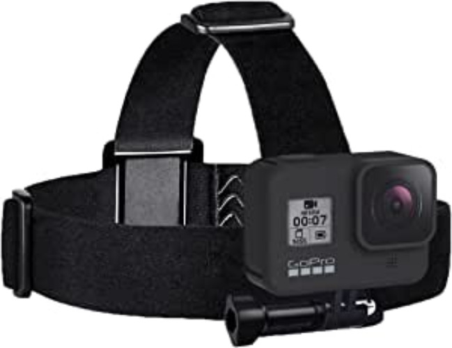 Sametop Head Strap Mount Compatible with GoPro Hero 11, 10, 9, 8, Hero 7 Black, 7 Silver, 7 White, Hero 6, 5, 4, Session, 3+, 3, 2, 1, Hero (2018), Fusion, Max, DJI Osmo Action Cameras