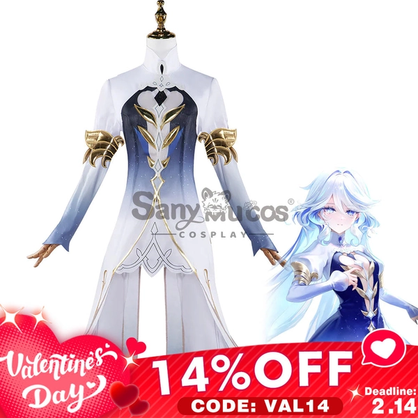【Valentine's Day  14% OFF CODE: VAL14】【In Stock】Game Genshin Impact Cosplay Focalors Furina Cosplay Costume Plus Size