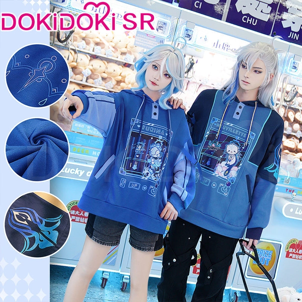 DokiDoki-SR Game Genshin Impact Furina / Neuvillette Costume Gaming Party Doujin Casual Wear Focalors Fontaine