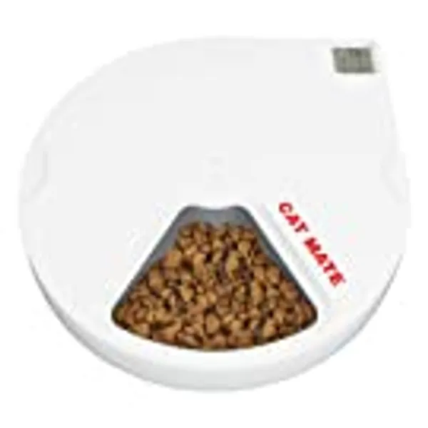 Cat Mate C500 - 5 Meal Digital Automatic Feeder with Ice Packs for Cats and Small Dogs