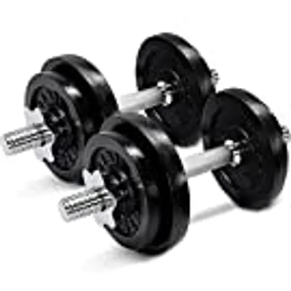 Yes4All Adjustable Cast Iron Dumbbell - 60LBS (Pair)