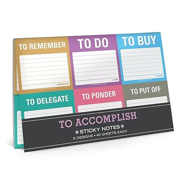 Knock Knock To Accomplish Sticky Notes Packet - Accomplish