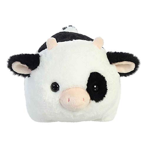 Aurora® Adorable Spudsters™ Tutie Cow Stuffed Animal - Comforting Cuddles - Playful Charm - White 10 Inches