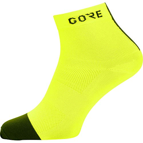 GORE WEAR Unisex-Socken M Light, Mittellang - 41-43 - Neon Yellow/Black