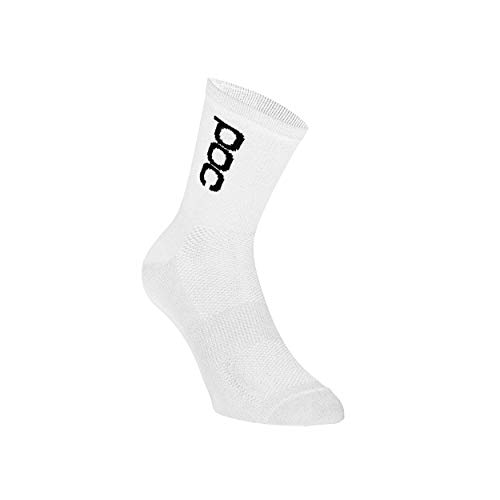 POC Unisex Essential Road Sock Short Socken - S - Hydrogen White