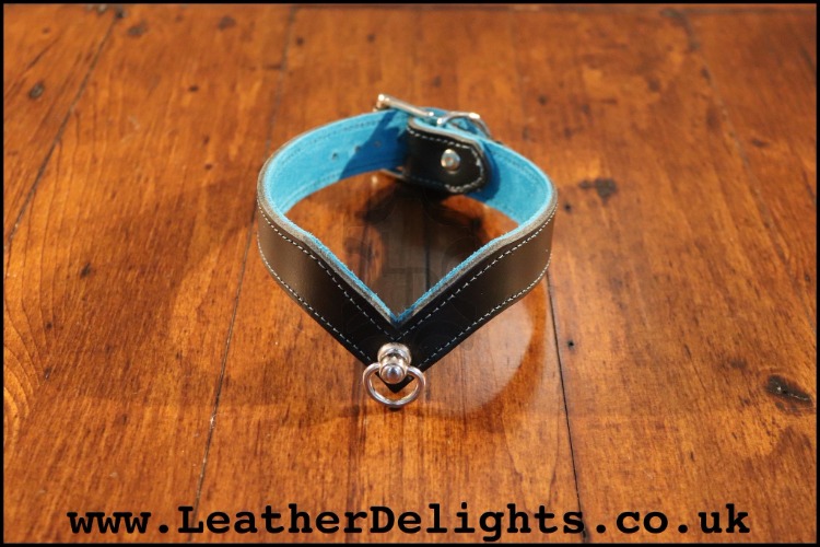 Black Wishbone Collar w Suede Lining