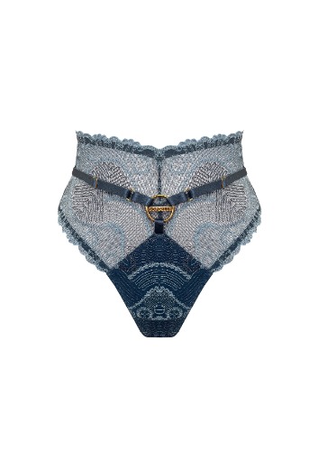 Tierra High Waist Thong | Denim / M | 3