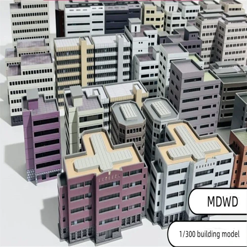 10.39US $ 20% OFF|Architecture  1:300  ABS  Building Scene Plastic Assembly Model Train Layout Design Materials| |   - AliExpress