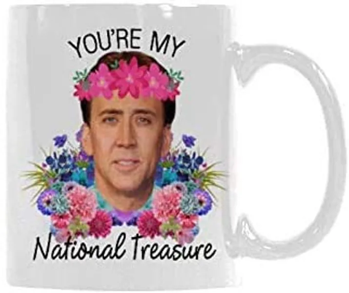SCSF Coffee Mug For Coffee Lover - You're My National Treasure Tea Cup -11 Ounce -