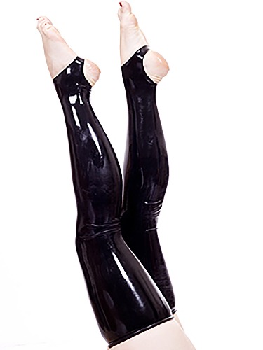 Moulded Latex Stockings With Semi Open Feet