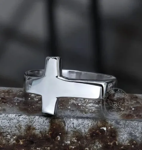 Classic Sideways Cross Stainlesss Steel