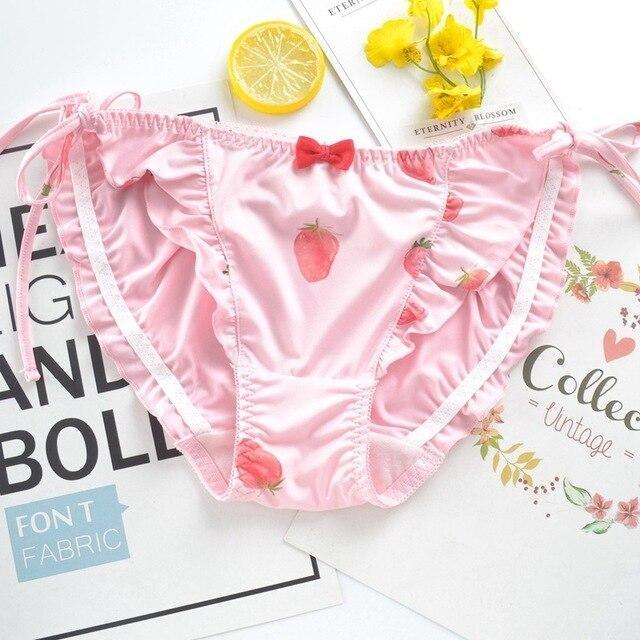 Berry Girly Undies - Pink Berry / L